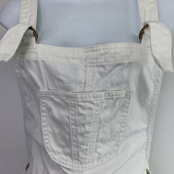 Tally Weijl Womens Overalls 38 White  Distressed - Picture 3 of 8